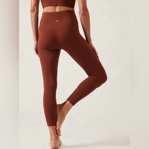 Athleta Ultra High Rise Elation Tight 7/8 Legging- Rust - Picture 8 of 8